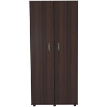 Load image into Gallery viewer, Espresso Finish Wood Wardrobe with Two Doors