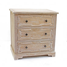 Load image into Gallery viewer, 16 x 32 x 32 Natural 3 Drawer Rustic White-Washed Wood - Cabinet