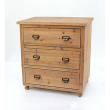 Load image into Gallery viewer, 15 x 30 x 30 Natural 3 Drawer Minimalist Loft Wood - Filing Cabinet