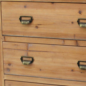 15 x 30 x 30 Natural 3 Drawer Minimalist Loft Wood - Filing Cabinet