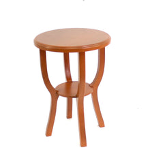 Load image into Gallery viewer, 24 X 18 X 18 Bright Orange Country Cottage Style Wooden Stool