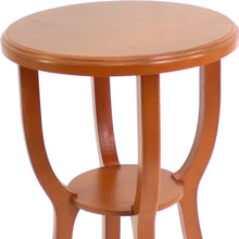 Load image into Gallery viewer, 24 X 18 X 18 Bright Orange Country Cottage Style Wooden Stool