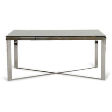 Load image into Gallery viewer, 30&quot; Wood Steel and Glass Dining Table