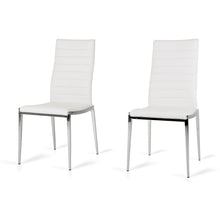 Load image into Gallery viewer, Libby - Modern White Leatherette Dining Chair (Set of 2)