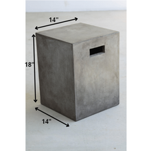 Load image into Gallery viewer, 18&quot; Concrete Dining Stool