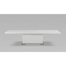 Load image into Gallery viewer, 30&quot; White MDF and Steel Dining Table