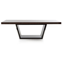 Load image into Gallery viewer, 30&quot; Ebony High Gloss MDF and Steel Dining Table