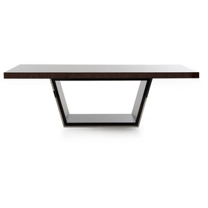 30" Ebony High Gloss MDF and Steel Dining Table