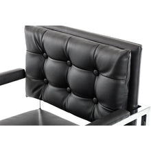 Load image into Gallery viewer, 43&quot; Black Leatherette and Steel Bar Stool