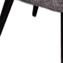 Load image into Gallery viewer, 31&quot; Grey Fabric Dining Chair with Wood Legs