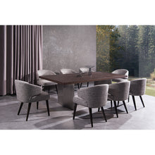Load image into Gallery viewer, 31&quot; Grey Fabric Dining Chair with Wood Legs