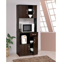 Load image into Gallery viewer, 28&quot; X 16&quot; X 70&quot; Espresso Kitchen Cabinet