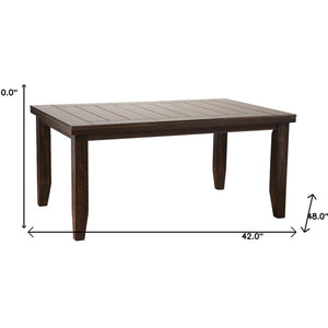 42" X 48-66" Espresso Dining Table