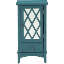 Load image into Gallery viewer, Pop of Color Teal Accent Cabinet