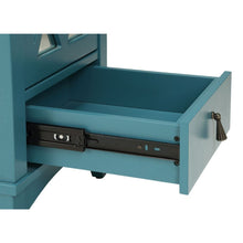 Load image into Gallery viewer, Pop of Color Teal Accent Cabinet
