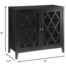 Load image into Gallery viewer, 34&quot; X 15.4&quot; X 30&quot; Black Mdf Cabinet