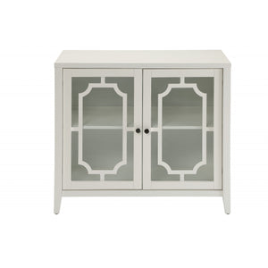 34" X 15.4" X 30" White Mdf Cabinet