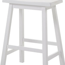 Load image into Gallery viewer, 18&quot; X 16&quot; X 29&quot; White Rubber Wood Bar Stool (Set-2)