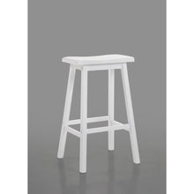 Load image into Gallery viewer, 18&quot; X 16&quot; X 29&quot; White Rubber Wood Bar Stool (Set-2)