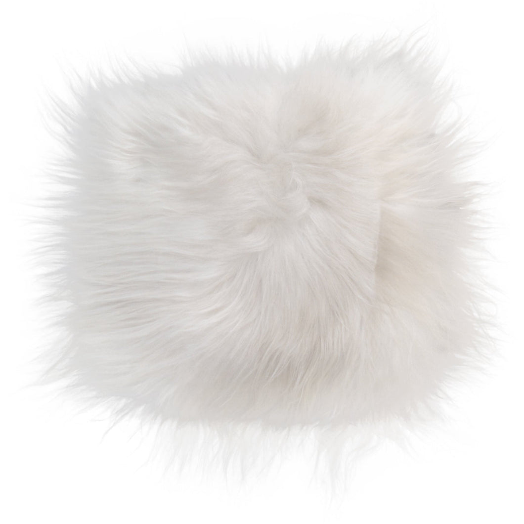 Natural Sheepskin White Square Super Soft Chair Pad