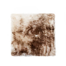 Load image into Gallery viewer, Chocolate Brown Ombre Natural Sheepskin Seat Chair Cover