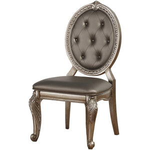 20" X 24" X 42" 2pc Antique Champagne Side Chair