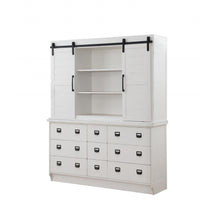 Load image into Gallery viewer, 68&quot; X 19&quot; X 81&quot; Antique White Hutch And Buffet