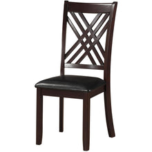 Load image into Gallery viewer, 18&quot; X 22&quot; X 41&quot; 2pc Black And Espresso Side Chair