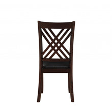 Load image into Gallery viewer, 18&quot; X 22&quot; X 41&quot; 2pc Black And Espresso Side Chair