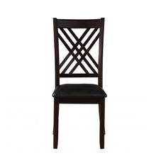 Load image into Gallery viewer, 18&quot; X 22&quot; X 41&quot; 2pc Black And Espresso Side Chair