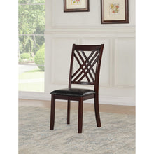 Load image into Gallery viewer, 18&quot; X 22&quot; X 41&quot; 2pc Black And Espresso Side Chair