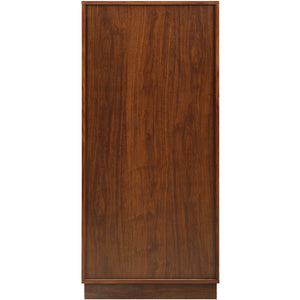 24" X 20" X 52" Wine Cabinet In Walnut - Mdf