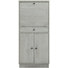 Load image into Gallery viewer, 24&quot; X 20&quot; X 52&quot; Antique White Mdf Wine Cabinet