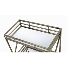 Load image into Gallery viewer, 34&quot; X 20&quot; X 35&quot; Antique Brass Metal Serving Cart