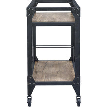 Load image into Gallery viewer, 32&quot; X 16&quot; X 31&quot; Black Metal Serving Cart