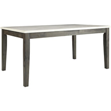 Load image into Gallery viewer, 64&quot; X 38&quot; X 30&quot; White Marble And Gray Oak Dining Table