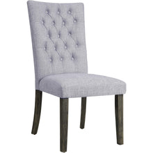 Load image into Gallery viewer, 21&quot; X 25&quot; X 45&quot; 2pc Gray Fabric And Gray Oak Side Chair