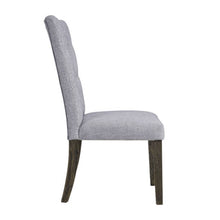 Load image into Gallery viewer, 21&quot; X 25&quot; X 45&quot; 2pc Gray Fabric And Gray Oak Side Chair
