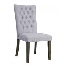 Load image into Gallery viewer, 21&quot; X 25&quot; X 45&quot; 2pc Gray Fabric And Gray Oak Side Chair