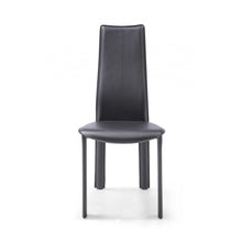 Load image into Gallery viewer, Set of 4 Modern Dining Black Faux Leather Dining Chairs