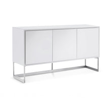 Load image into Gallery viewer, 60 X 15 X 32 White Stainless Steel Buffet