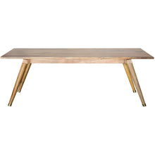 Load image into Gallery viewer, 72&quot; Naural Honey Finish Solid Wood Dining Table