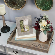 Load image into Gallery viewer, Modern Farmhouse Gather Wood &amp; Metal Tray