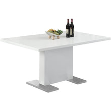 Load image into Gallery viewer, 35.5&quot; x 59&quot; x 30&quot; White Metal Dining Table