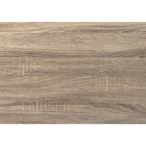 36" x 60" x 30" Dark Taupe Black HollowCore Particle Board Metal Dining Table