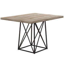 Load image into Gallery viewer, 36&quot; x 48&quot; x 31&quot; Dark Taupe Particle Board Metal Dining Table