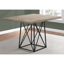 Load image into Gallery viewer, 36&quot; x 48&quot; x 31&quot; Dark Taupe Particle Board Metal Dining Table
