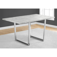 Load image into Gallery viewer, 35.5&quot; x 59&quot; x 30.25&quot; Grey Particle Board Metal Dining Table