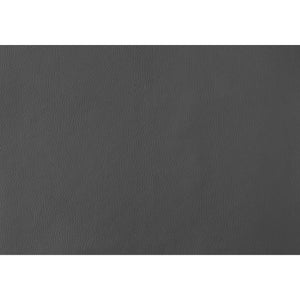 40.5" x 34.5" x 77.5" Grey Black Foam Metal Leather Look Dining Chairs 2pcs