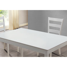 Load image into Gallery viewer, 69.5&quot; x 81.5&quot; x 99&quot; White Grey Solid Wood Foam Veneer 5pcs Dining Set